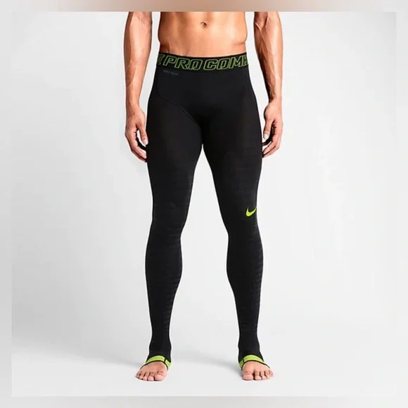 Nike Pro Combat Recovery Hypertights - Black/Volt